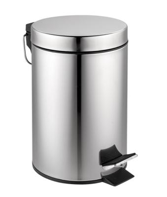 China Viable hot sale foot pedal trash can for home use stainless steel foot pedal trash can for sale