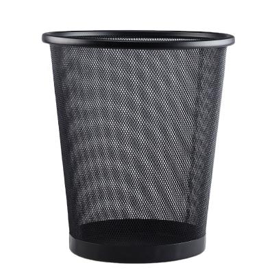 China Viable Mesh Trash Bins, Round Open Top Wastebasket, 4 Gallon Wire Mesh Trash Can for sale