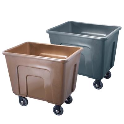 China Modern Plastic Hotel Laundry Trolley Canvas Cart Hospital Cleaning Clean Linen Laundry for sale