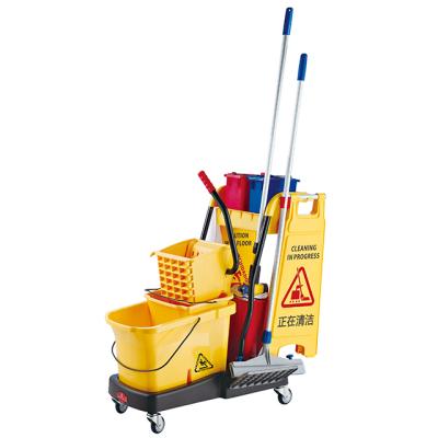 China Sustainable High End Plastic Housekeeping Cleaning Hand Carts Carts For Hotel for sale