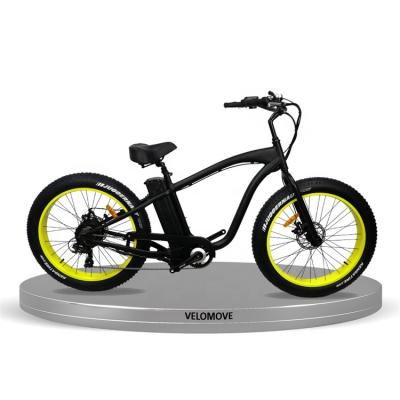 China Factory Wholesale Low Price Aluminum Alloy Electric Cruiser Motorized Beach Bicycle Cheap Electric Bike For Sale for sale