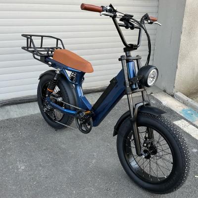 China Good Price Aluminum Alloy 2022 Retro Design 20inch E-Bike Electric Bike 12.5Ah Fat Tire 500W/750W Electric Bike for sale