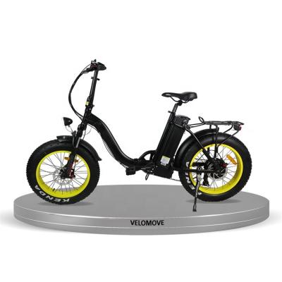 China Aluminum alloy big power 20 inch folding electric bike 500W 750W 1000W with luggage rack for sale