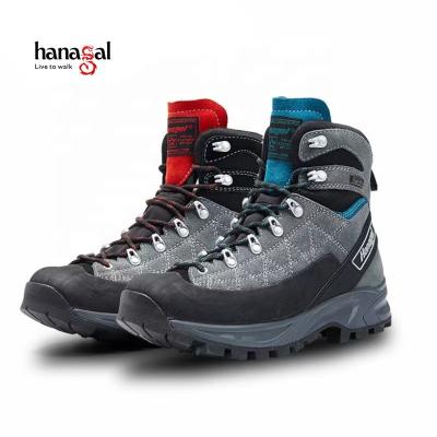 China Best shoes for walking 100% suede leather good quality sympatex waterproof membrane hiking mountain boots for sale