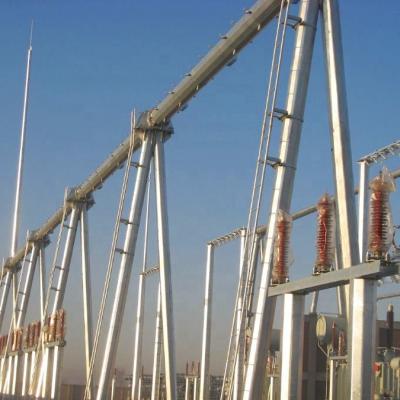 China Transmission Substation Support Steel Structure Cast Reliable Quality Power Supplies Steel Structure Transformer 33kv Substation Is Gantry Substation Structures Support for sale