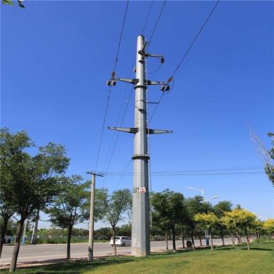 China Q235B/Q345/Q355/SS400/ST37-2/ST52/Q420/Q460/S235JR/S275JR/S355JR Electric Free Standing Coal Mine Fuel 11kV 33kV 66kV 69kV 330kV Tower Clamp Connected pole pole for sale