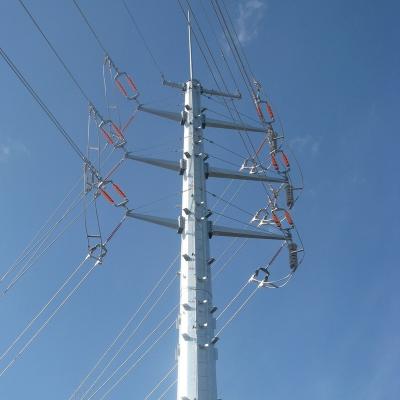 China Q235B/Q345B/Q355/SS400/ST37-2/ST52/Q420/Q460/S235JR/S275JR/S355JR power electricity transmission line double tower circuit transmission line high voltage angle steel tower for sale