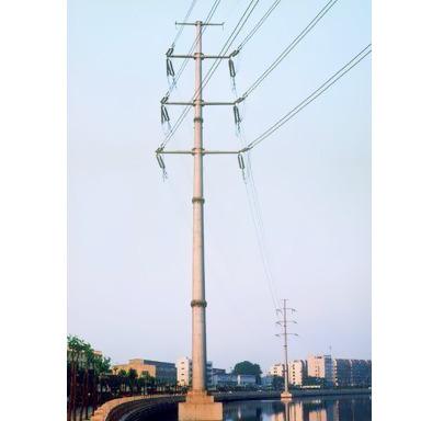 China High voltage steel transmission antenna tower power transmission modern design electric current single pole tower is hot dip galvanizing pole for sale