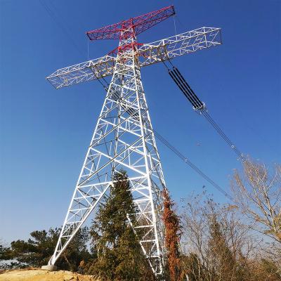 China Customized Mild Steel Tower Iron 4 Tower Pylon Angular Height Electricity Power Industry 10kv-1000kv Pylon Angle Legged Steel Telecom Tower for sale