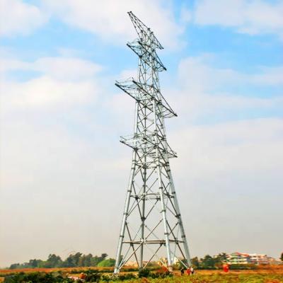 China Power Industry Durable In Use 4 Legs Steel Tower 10kv-1000kv Transmission Lattice Angle Steel Tower Is 1000kv Angle Steel Tower for sale