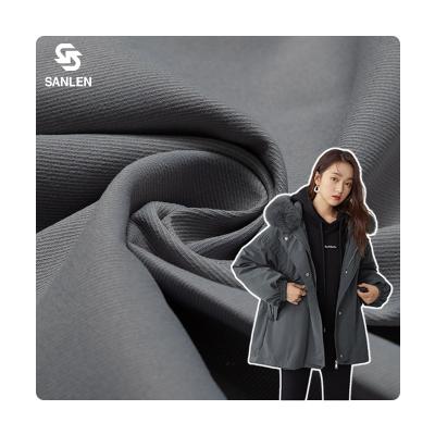 China Waterproof 150D T400 1/3 Twill 100% Polyester Outdoor Calvary Skin Cool Cotton Woven Stretch Fabric For Jacket Anorak for sale