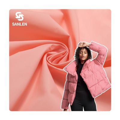 China Full Dull High Loss Woven Pink Waterproof 310T 40D Women Down Proof Rayon Taffeta Ripstop 100% Nylon Outer Fabric For Down Jacket for sale