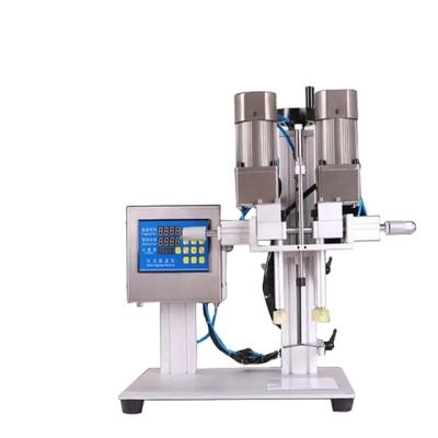 China SHANGHAI JD Small Cost Table Top Beverage Bottle Semi-automatic Pneumatic Food Plastic Water Juice Liquid Screw Capping Machine for sale