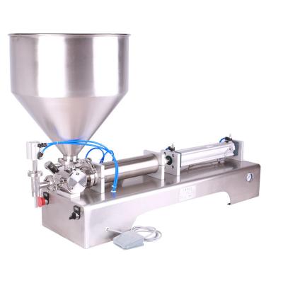 China SHANGHAI JD models piston filling machine compact semi automatic ketchup/mayonnaise/jam/chili/honey sauce filling machine manufacturers for sale