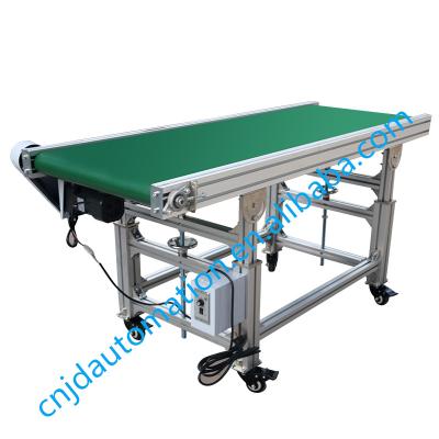 China Small Transport Small Portable Conveyor Belt System Aluminum Belt Conveyor for sale