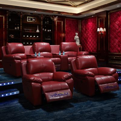 China (Size) Recliner Sofa Luxury Latest Sofa Sets Adjustable Electric Movie Chair For Living Room Modern Genuine Leather Sectional Movie Theater Sofa for sale