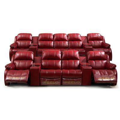 China (Other)Adjustable Modern Luxury Cinema Sofa Theater Sofa Bed With Storage Home Living Room for sale