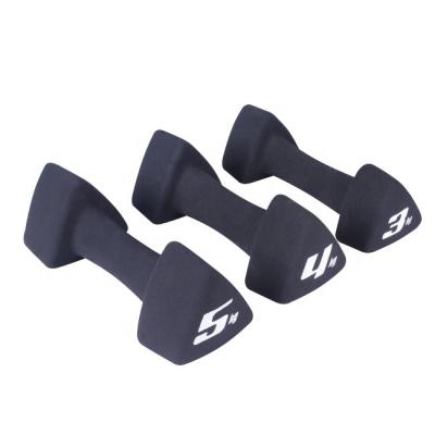 China Women Hex Dumbbelll Factory Supply Hex Shape Vinyl Dumbbell Neoprene Triangular Dumbbell for sale