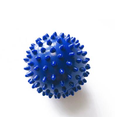 China Small Portable Colorful Wall Spikey Sports PVC Spike Massage Ball Rolling Yoga Spike Massage Ball Wholesale Back Bulk Massage Spike Ball for sale