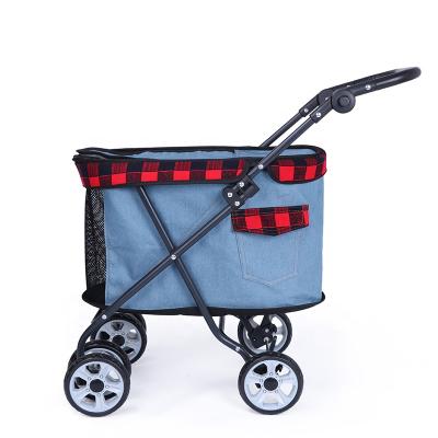 China Factory Direct Selling Oxford Dog Cat Stroller Pet Stroller For Customized Multifunctional Small Puppy Pets Factory Direct Selling for sale