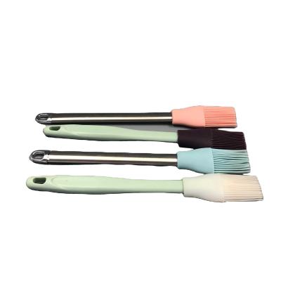 China Various Heat Resistance Good Quality Pastry Grill Barbecue Brush Kitchen Silicone Oil Brush for sale