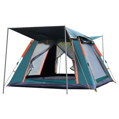 China Factory Wholesale Outdoor Tent Beach Camping Tent Full Automatic Quick Opening Rainproof Multi-person Extended Type Four-sided Tent for sale