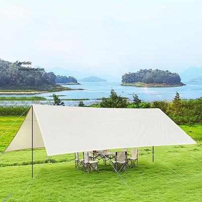 China Extended Type Large Waterproof Tarp Sun Shelter Camping Canopy Octagon Sunshade Tent Gazebo For 8 Person Flysheet for sale