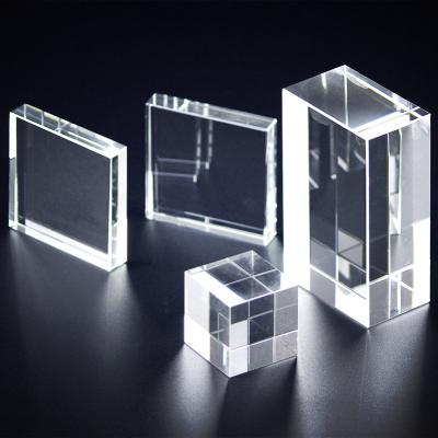 China Wholesale White K9 Crystal Cube For 3D Surface Laser Engraving Crystal Manufacturer Supplier Custom From Europe for sale