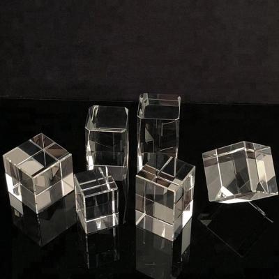 China Custom Hotel and Resort HBL K9 Crystal Glass Blank 3d Laser Engraving Crystal Block Cube Crystal Anniversary Gifts for sale