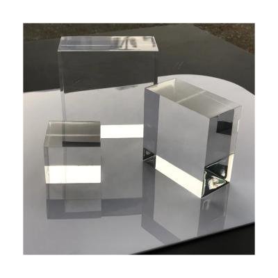 China Europe Wholesale Customized K9 Clean Blank Crystal 3d Laser Engraved Crystal Blank Cube for sale