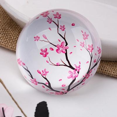 China China Dome Crystal Paperweight Glass Paperweight With Logo Color Print With Photo for sale