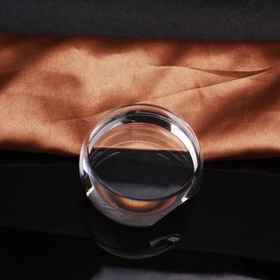 China Wholesale Europe Clear K9 Block Cube Souvenir Gifts Magnifier Dome Laser Cut Crystal Paperweight for sale