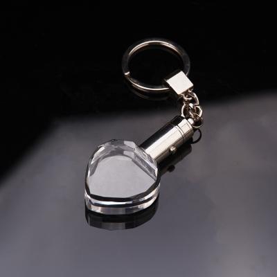 China Keepsake Gift Customize Custom Engraved Crystal Key Chain Shiny Wedding /Keepsake Gift Led Logo Ring for sale