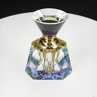 China Europe Customized Home / Square Glass Crystal Perfume Bottle Blank Souvenir Gift for sale