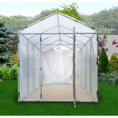 China Easily Assembled Litgrow Waterproof Sunscreen Planting Greenhouse Galvanized Steel Tube Frame Walkway For Flower Mushroom Succulent Cultivation for sale