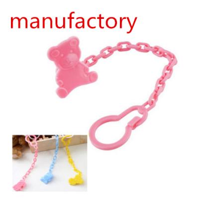 China 2019 Wholesale Baby Care Baby Pacifier Off Safety Clip Plastic Chain Baby Care for sale