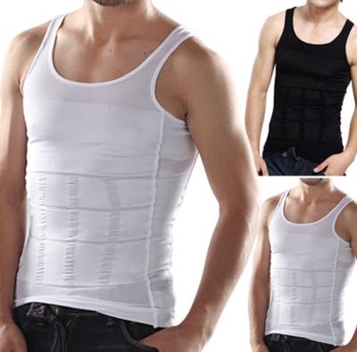 China Anti-Shrink Slim Fitness Vest Men's Lift N Shirt Sports Compress Muscle Knit Gym Running Vest for sale