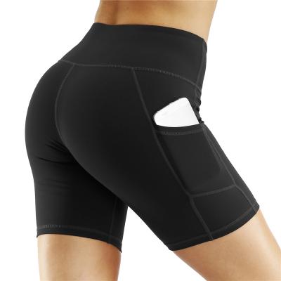 China New Breathable High Elasticity Fashion Printed Biker Snack Shorts Women Workout Booty Fitness Gym Yoga Abbreviations for sale