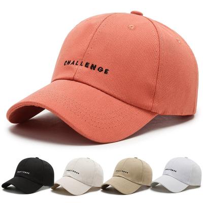 China JOINT Solid Color 3d Letters Embroidery Sports Caps Trucker Hat Women Men Dad Hats Cotton Adjustable Baseball Cap for sale