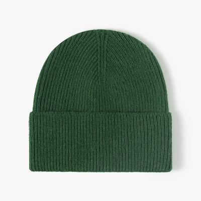 China COMMON Custom Woven Wool Beanie Hats For Women Men de Youye Logo Winter Knitted Hat Cap Merino for sale