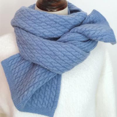 China Wholesale Multicolor Soft Touch Feeling Fashion Knit Scarf For Women Winter Woolen Scarves Shawls Ladies for sale