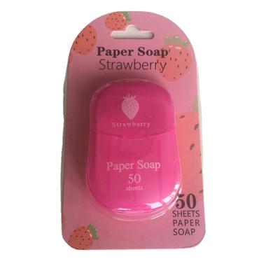 China Washing hands disposable and dissolving removal paper soap from 2021 drectly paper soap factory sale for sale