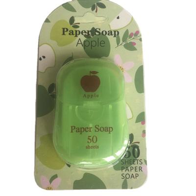 China Wash Hands 2021 Hot Seller Mini-Portable Soap-Paper Home Travel Hand Wash Soap Paper for sale