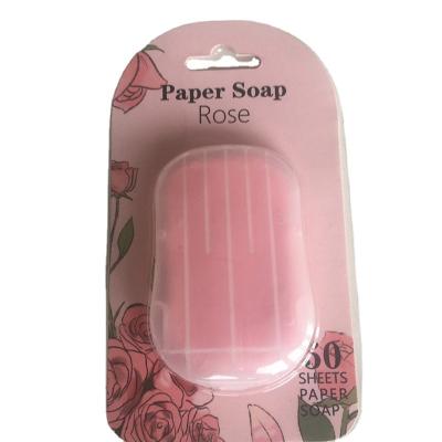 China Washing Hands Good Quality Paper Soap Dissolving Paper Soap With Faint Fragrance for sale