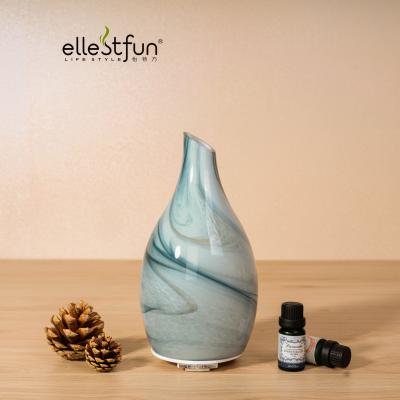 China Household 2022 New Products 120ml Art Glass Ultrasonic Aroma Oil Diffuser Air Humidifier for sale