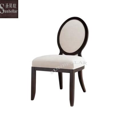 China Strong Wholesale Good Quality Solid Fabric Dining Chair Wood Frame Antique Chairs For Commonly Use for sale