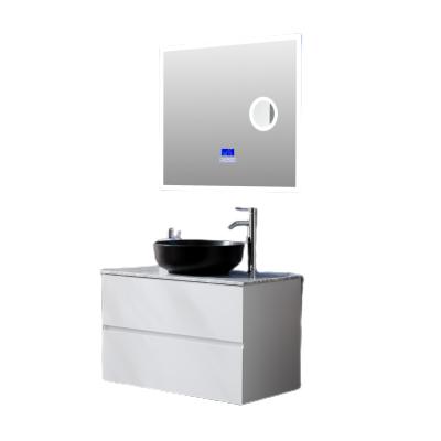 China Environmentally Friendly Contract Drawer Type Smart Bathroom Cabinet Combination With Modern Light Mirror Wind Hand Sink Toilet Wash Table for sale