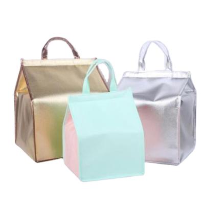 China Large Freezer Insulated Lunch Bag Foam Cooler Waterproof Nonwoven Thermal Bag For Food Delivery for sale