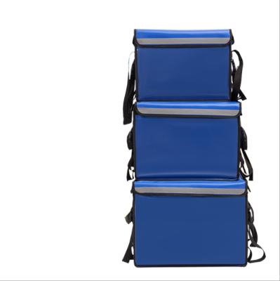 China Large Capacity 1600d Waterproof Insulated Food Carriers Bag Bike Food Delivery Bag Motorcycle Food Delivery Bag for sale