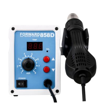 China Heat gun 858D FORWARD cool/hot air with digital display repair station for mobile phone repair for sale